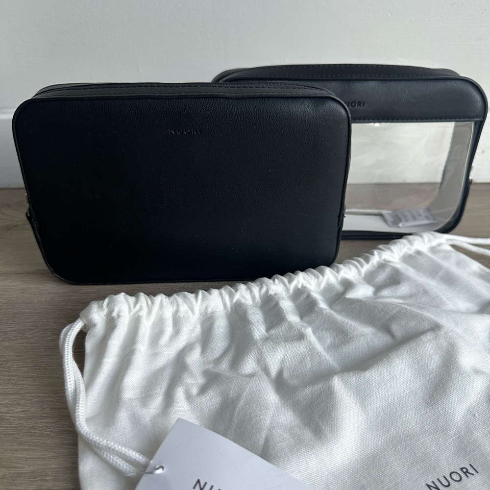 Black Travel Case Set Mangeric closure